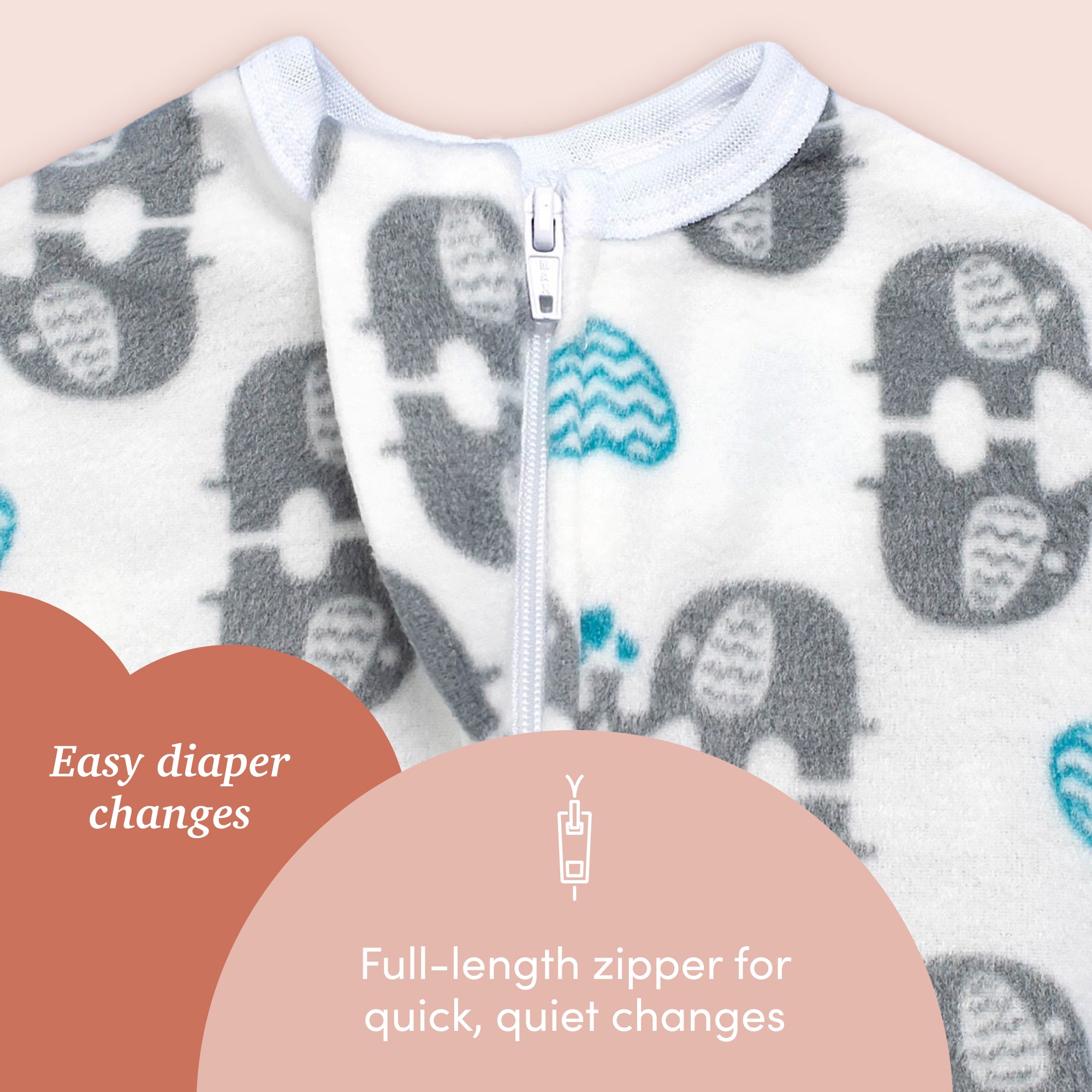 Winter Warmth 1 Zipadee Zip Swaddle Transition Fleece Bundle