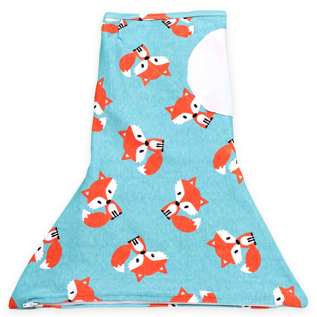 Sleeping Baby Zippy Swaddle safe sleep cotton swaddle Friendly Fox