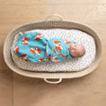 Load image into Gallery viewer, Sleeping Baby Zippy Swaddle safe sleep cotton swaddle Friendly Fox
