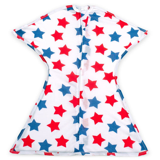 Blue & Red Stars Zipadee-Zip Swaddle Transition - Lightweight