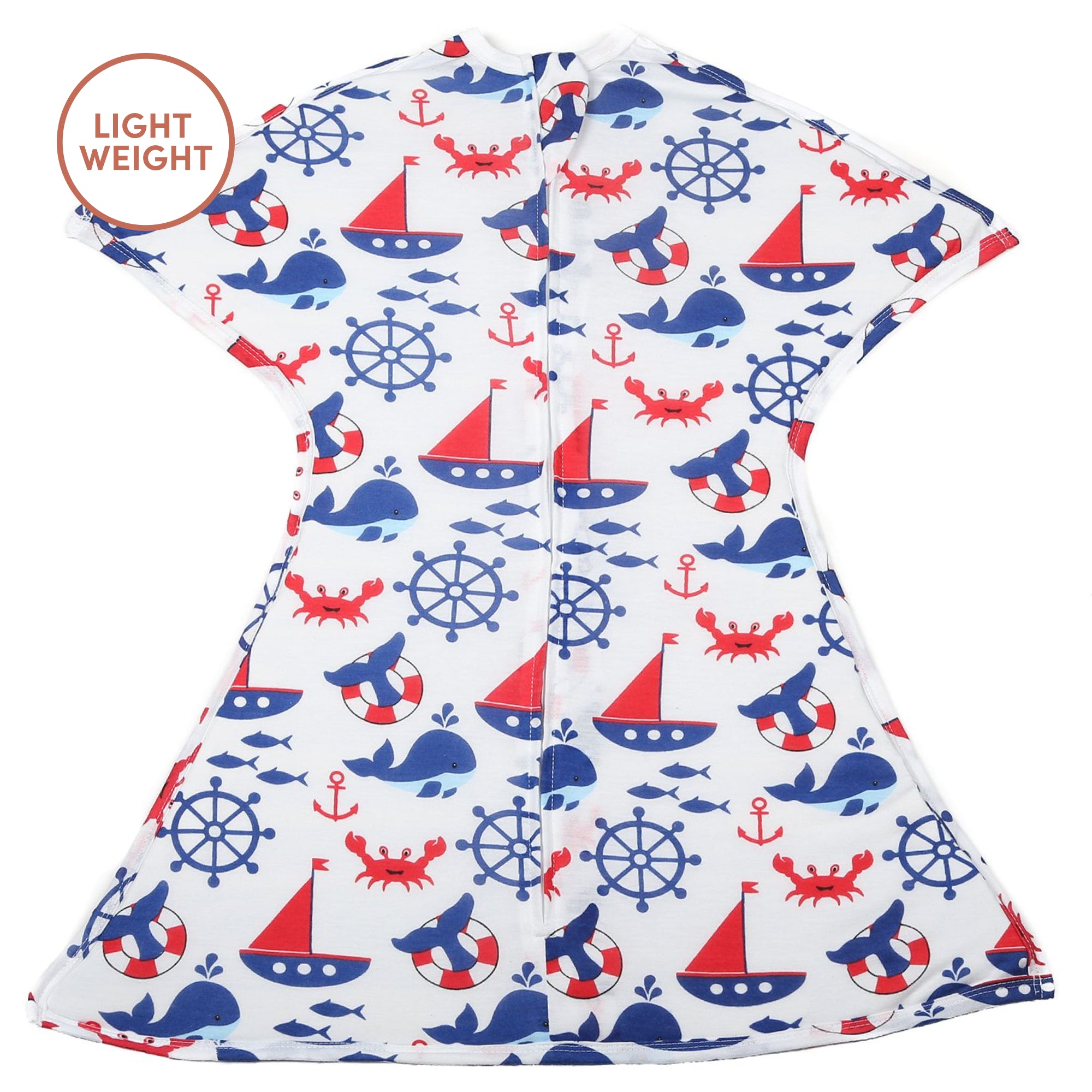 Boy Nautical Zipadee Zip Swaddle Transition Lightweight