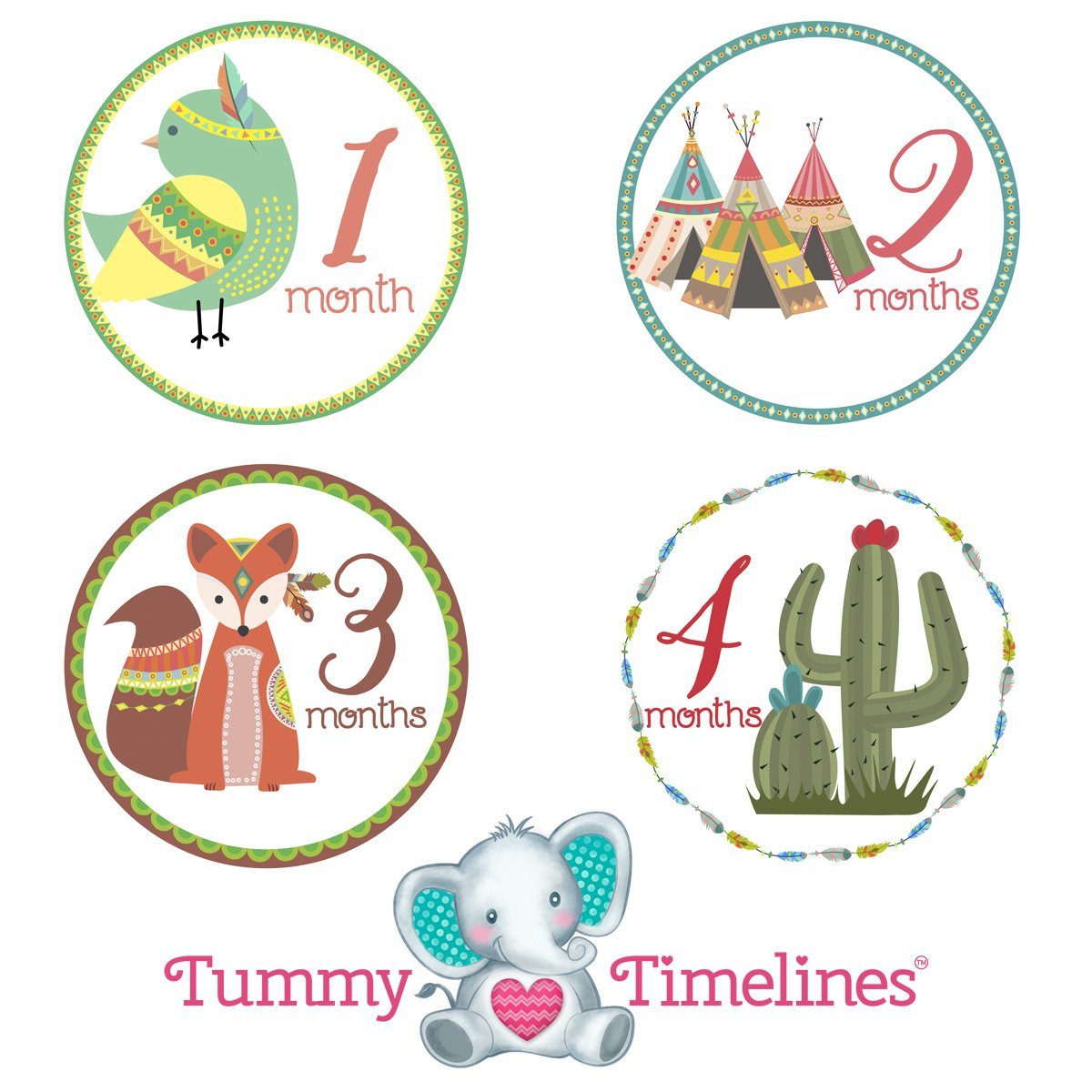 Free Printable - Pregnancy Belly Stickers