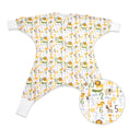 Load image into Gallery viewer, Sleeping Baby Flying Squirrel cozy baby pajama bodysuit 123
