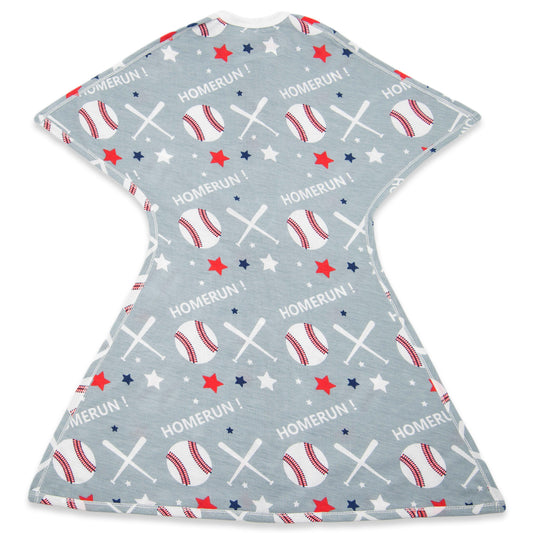 Sleeping Baby Zipadee Zip Swaddle Transition Baby Sleepsuit Baseball