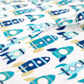 Load image into Gallery viewer, Sleeping Baby Zipadee Zip Swaddle Transition Baby Sleepsuit Rocket
