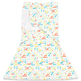 Load image into Gallery viewer, Sleeping Baby Zippy Swaddle safe sleep cotton swaddle ABC
