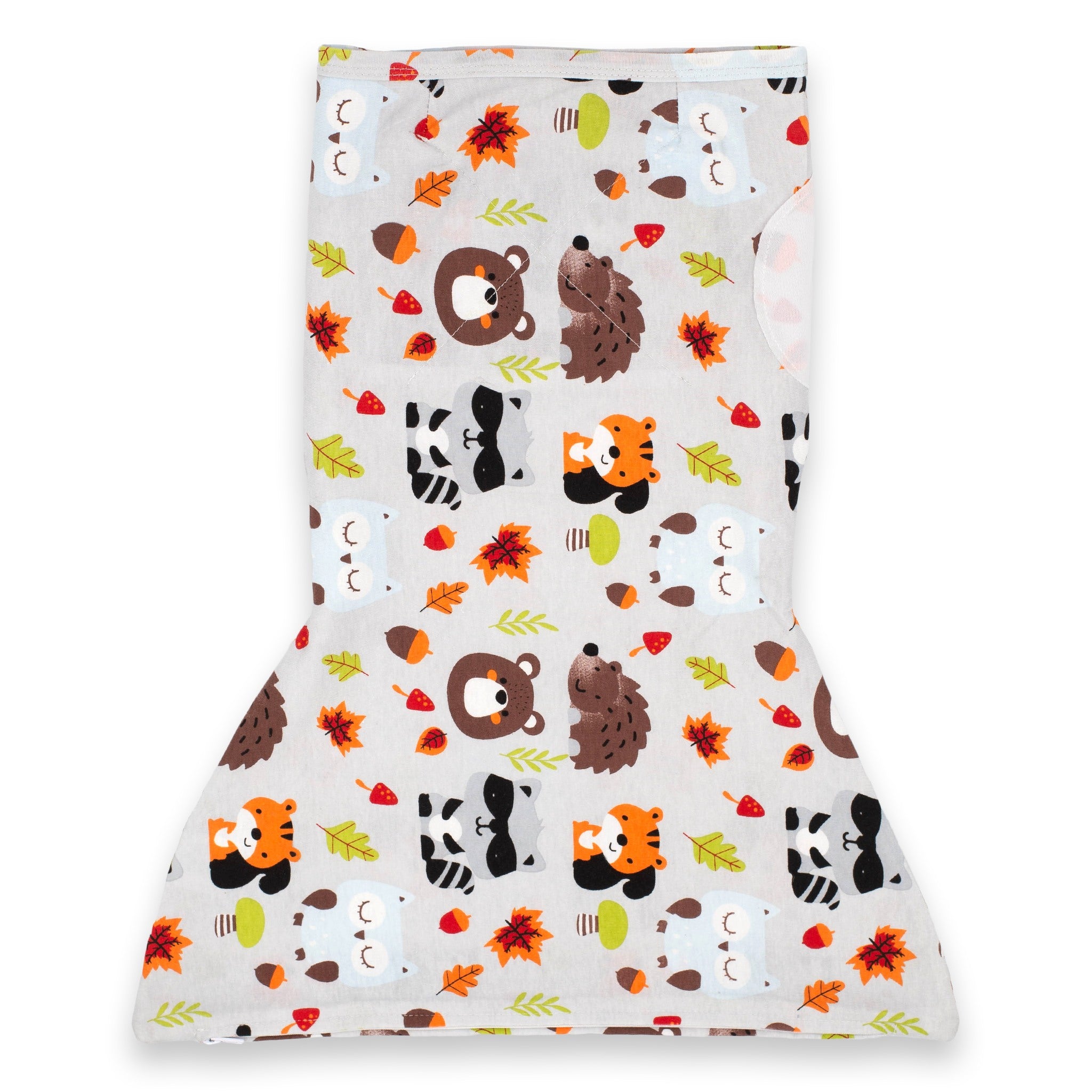 Sleeping Baby Zippy Swaddle safe sleep cotton swaddle Raccoon Friends