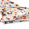 Load image into Gallery viewer, Sleeping Baby Zippy Swaddle safe sleep cotton swaddle Raccoon Friends
