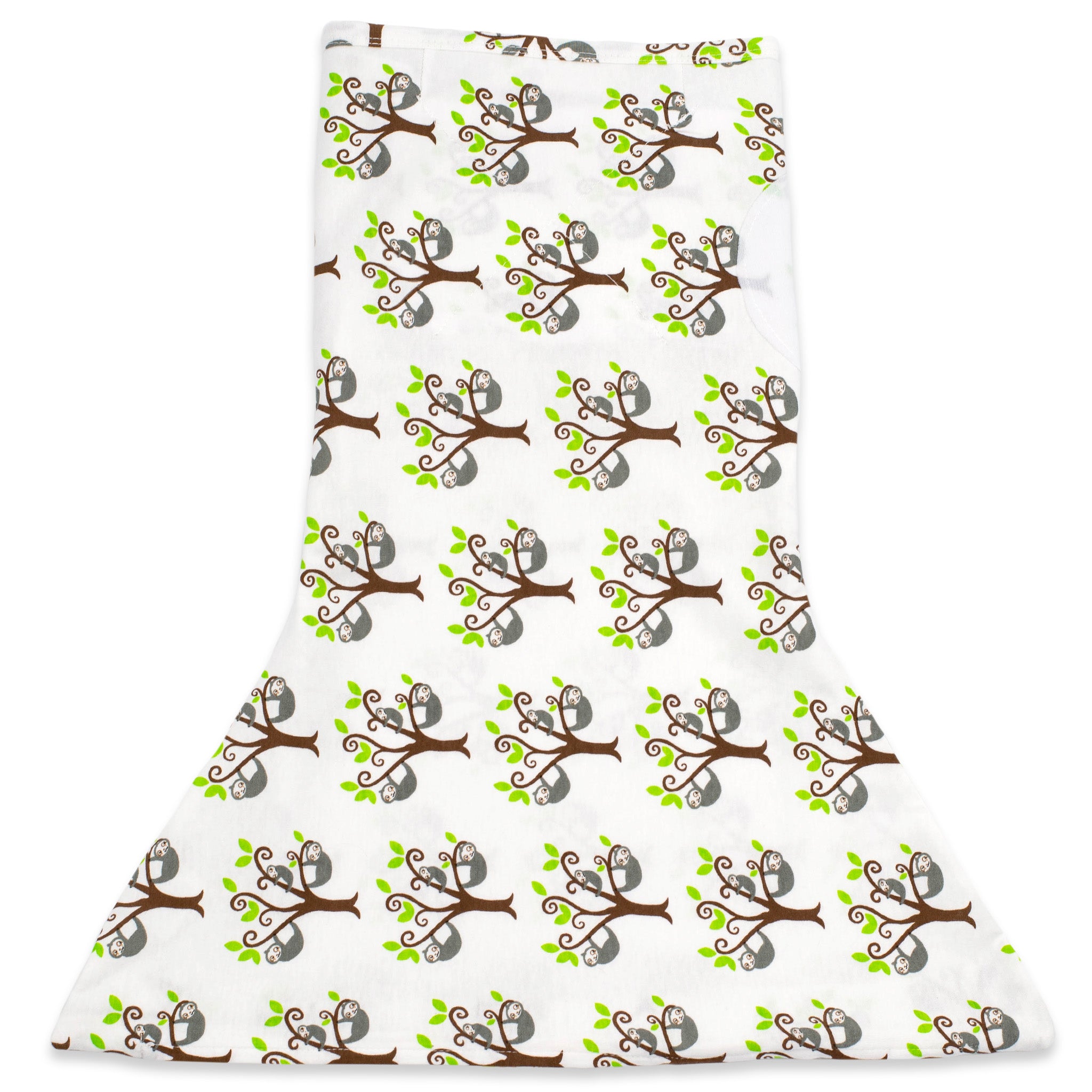 Sleeping Baby Zippy Swaddle safe sleep cotton swaddle Sloth In A Tree